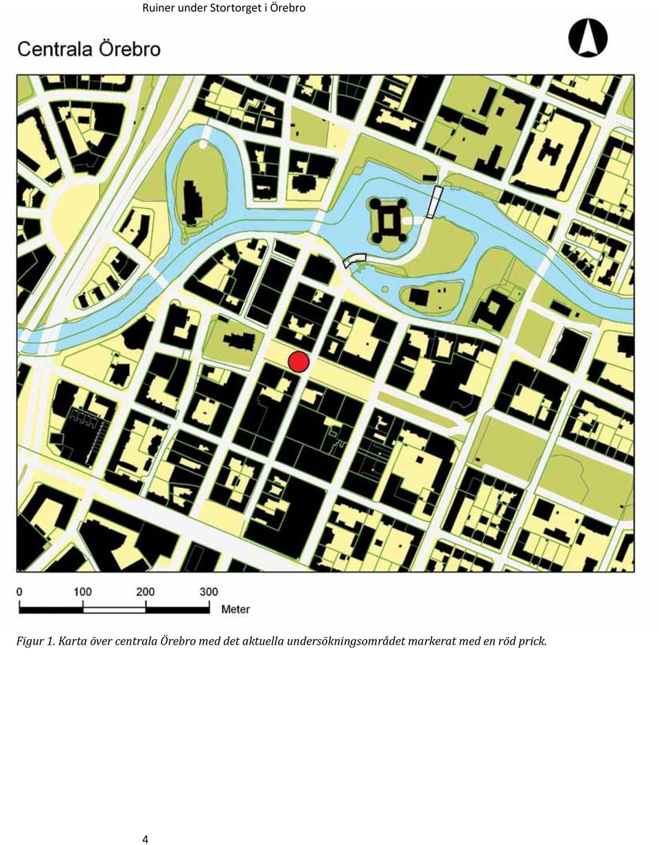 Karta över centrala Örebro med
