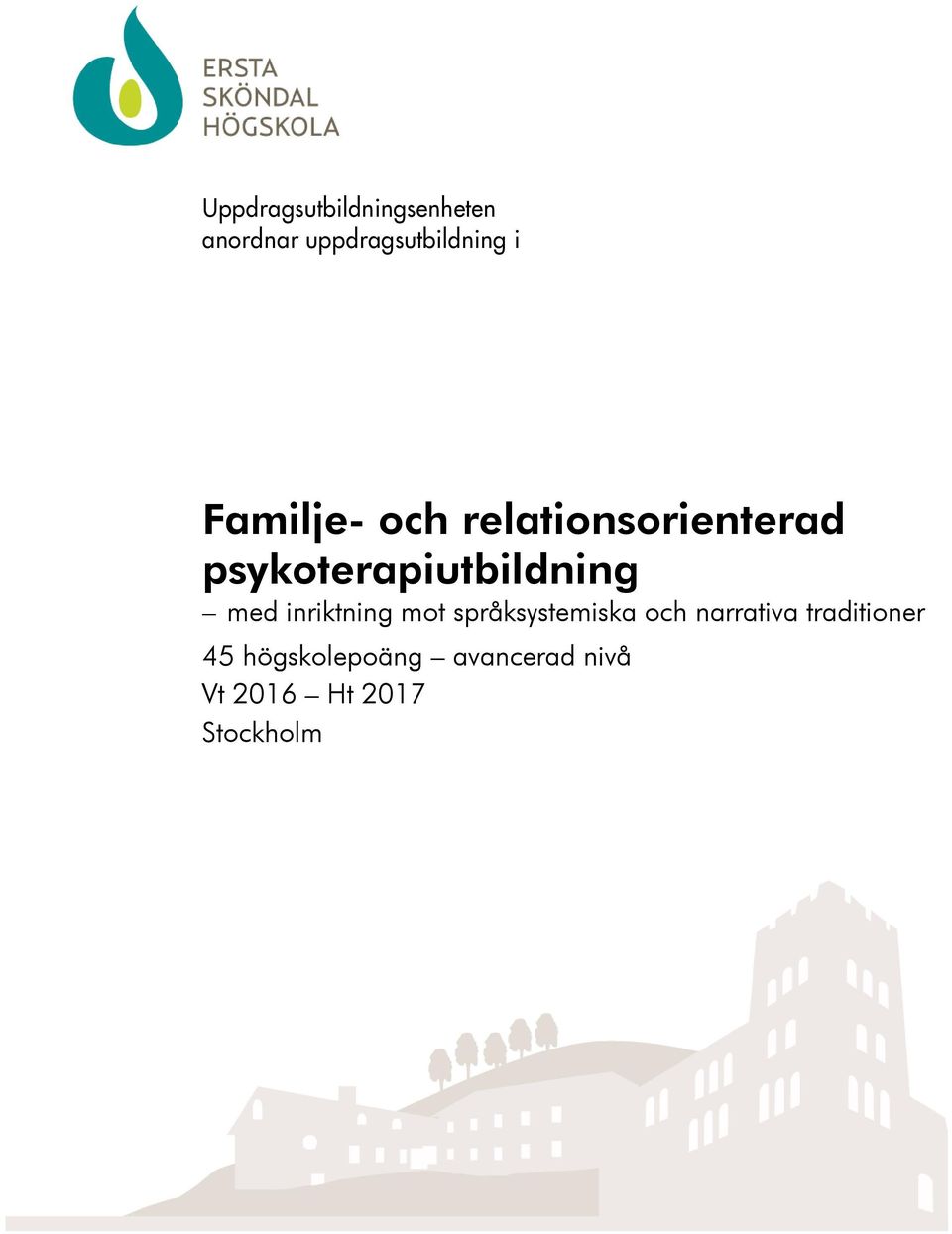 relationsorienterad psykoterapiutbildning med inriktning