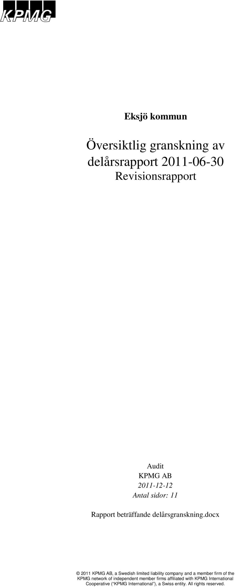 Revisionsrapport Audit