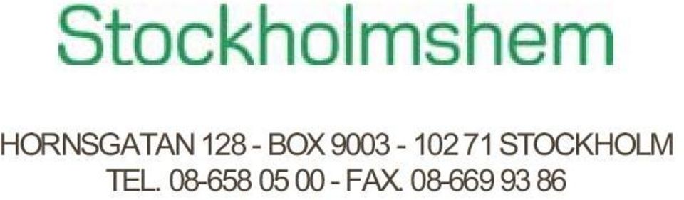 STOCKHOLM TEL.
