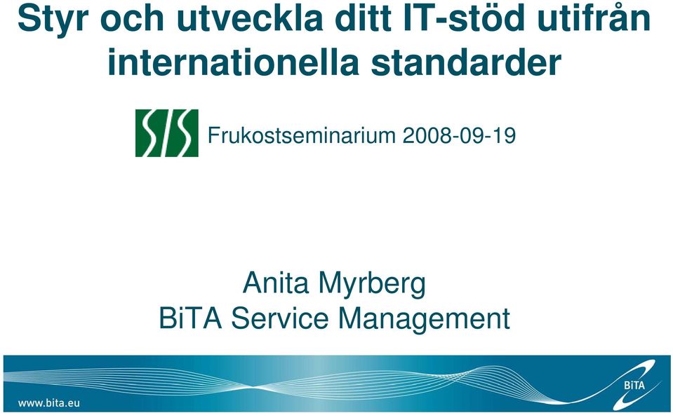 standarder Frukostseminarium