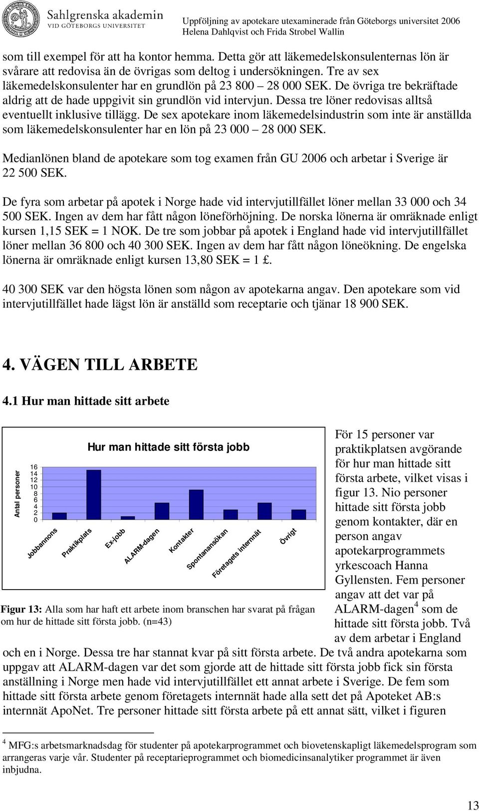 Dessa tre löner redovisas alltså eventuellt inklusive tillägg. De sex apotekare inom läkemedelsindustrin som inte är anställda som läkemedelskonsulenter har en lön på 23 28 SEK.