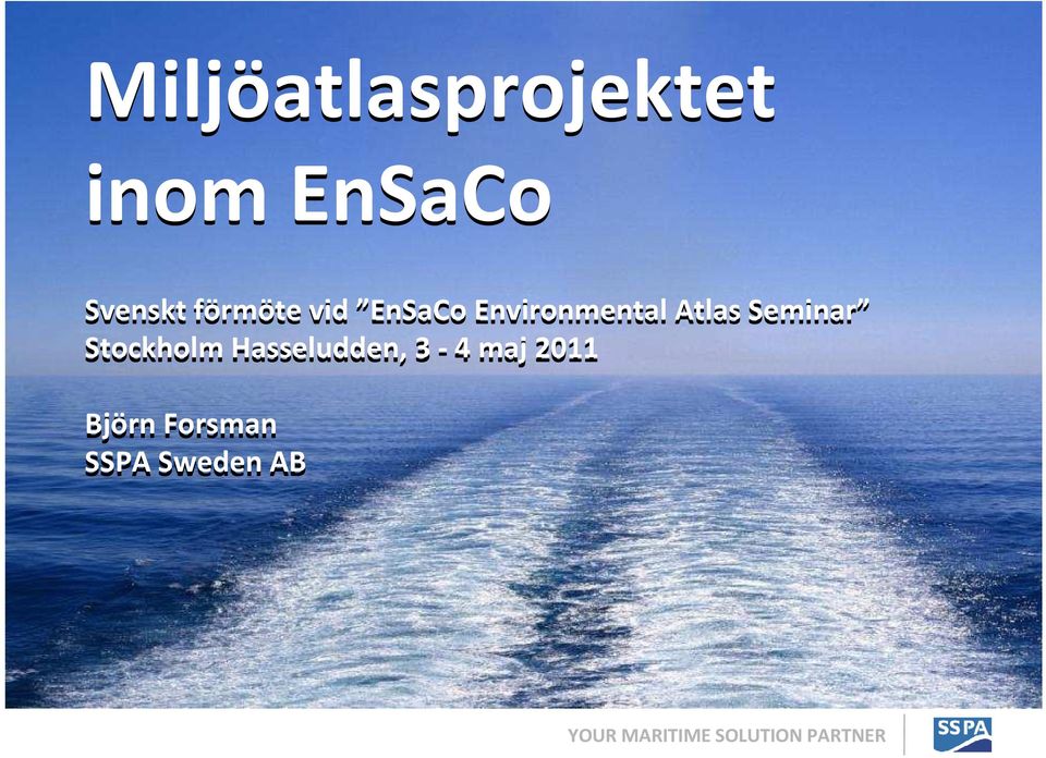 Environmental Atlas Seminar Stockholm