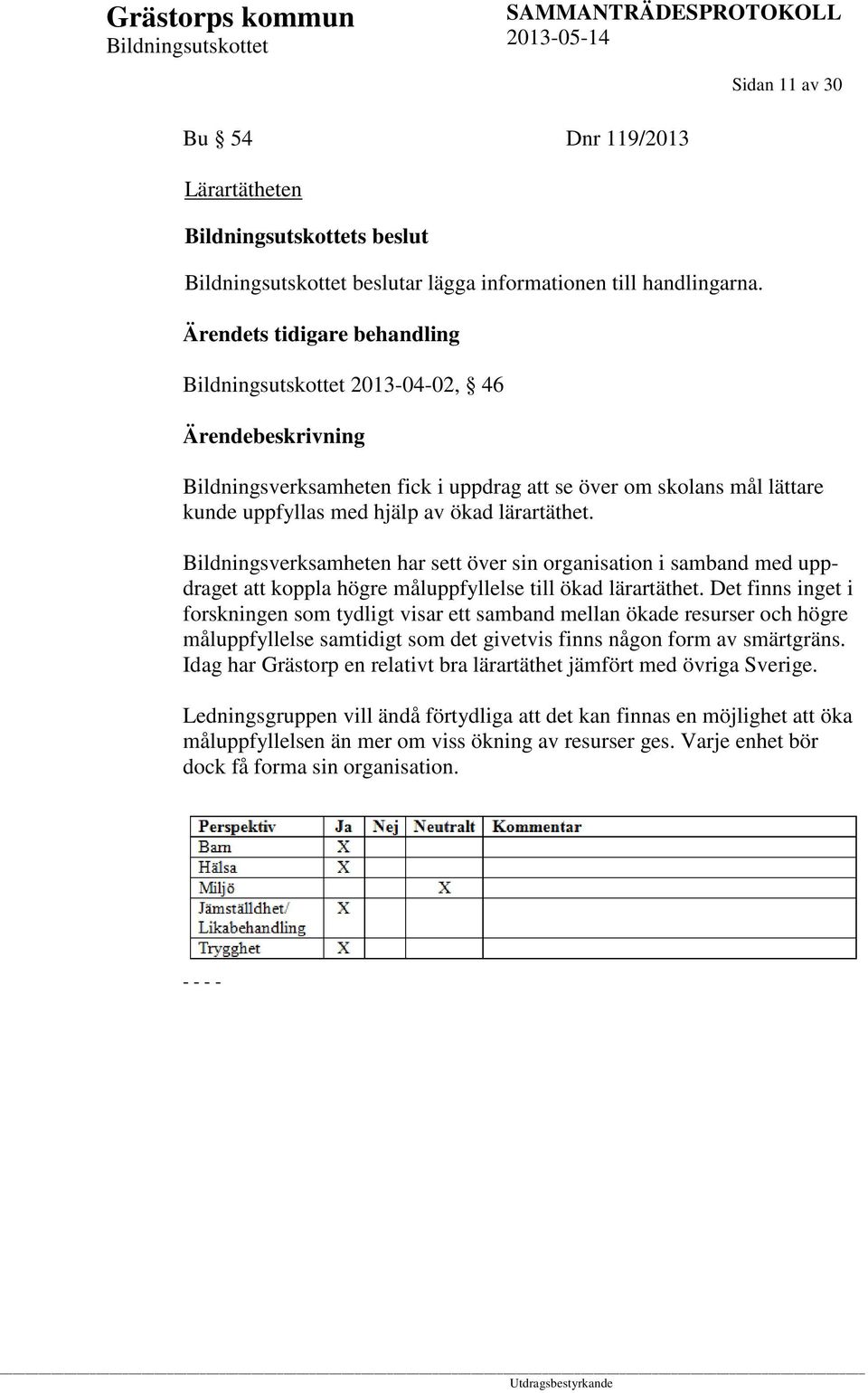 Bildningsverksamheten har sett över sin organisation i samband med uppdraget att koppla högre måluppfyllelse till ökad lärartäthet.