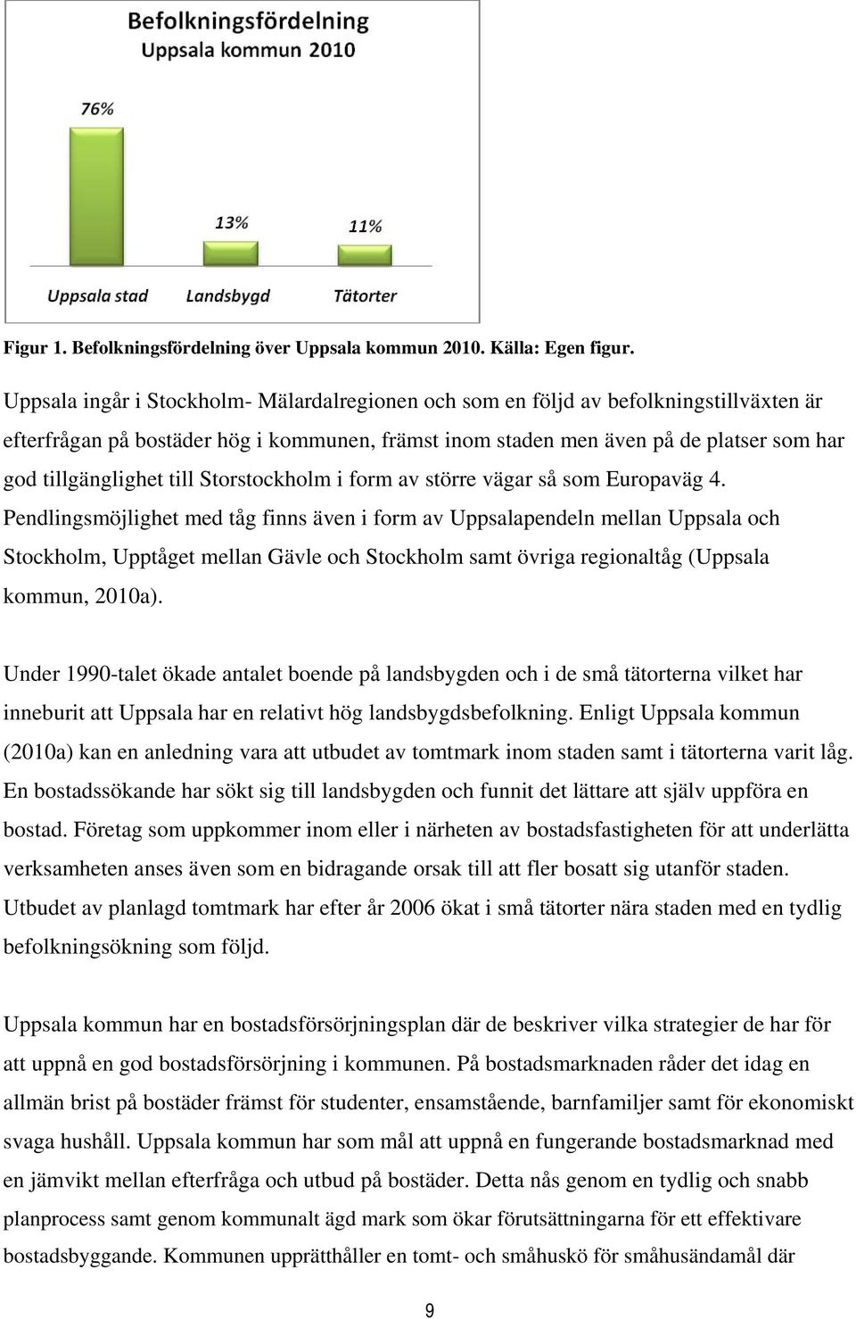 till Storstockholm i form av större vägar så som Europaväg 4.
