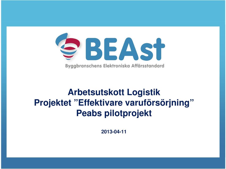 varuförsörjning Peabs