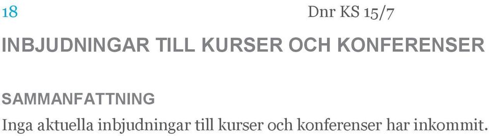 Inga aktuella inbjudningar