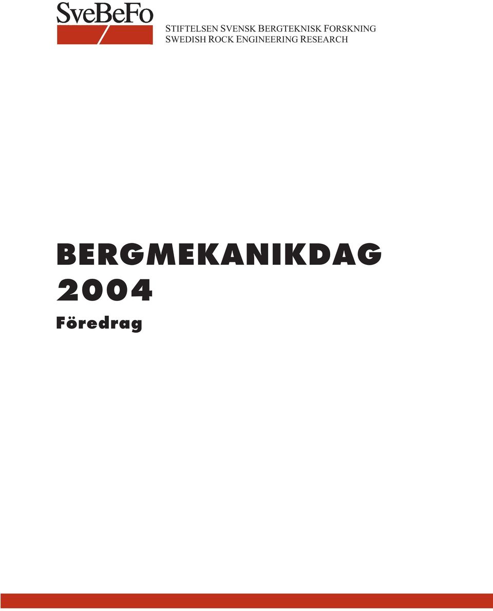 SWEDISH ROCK ENGINEERING