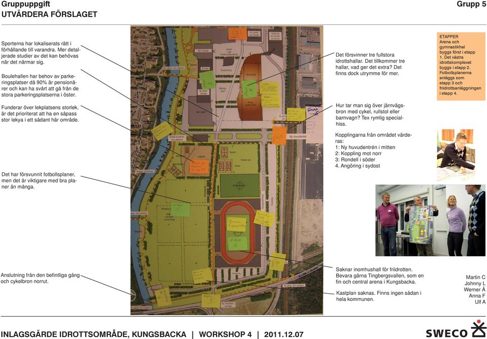 Funderar över lekplatsens storlek, är det prioriterat att ha en såpass stor lekya i ett sådant här område. Det har försvunnit fotbollsplaner, men det är viktigare med bra planer än många.