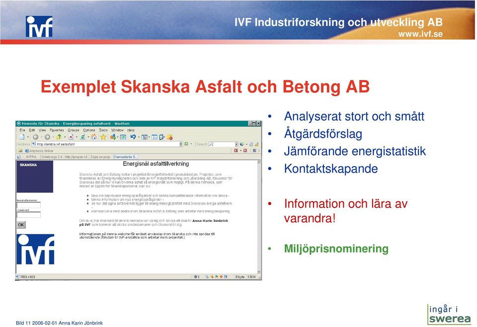 energistatistik Kontaktskapande Information och lära