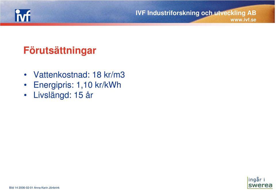 Energipris: 1,10 kr/kwh