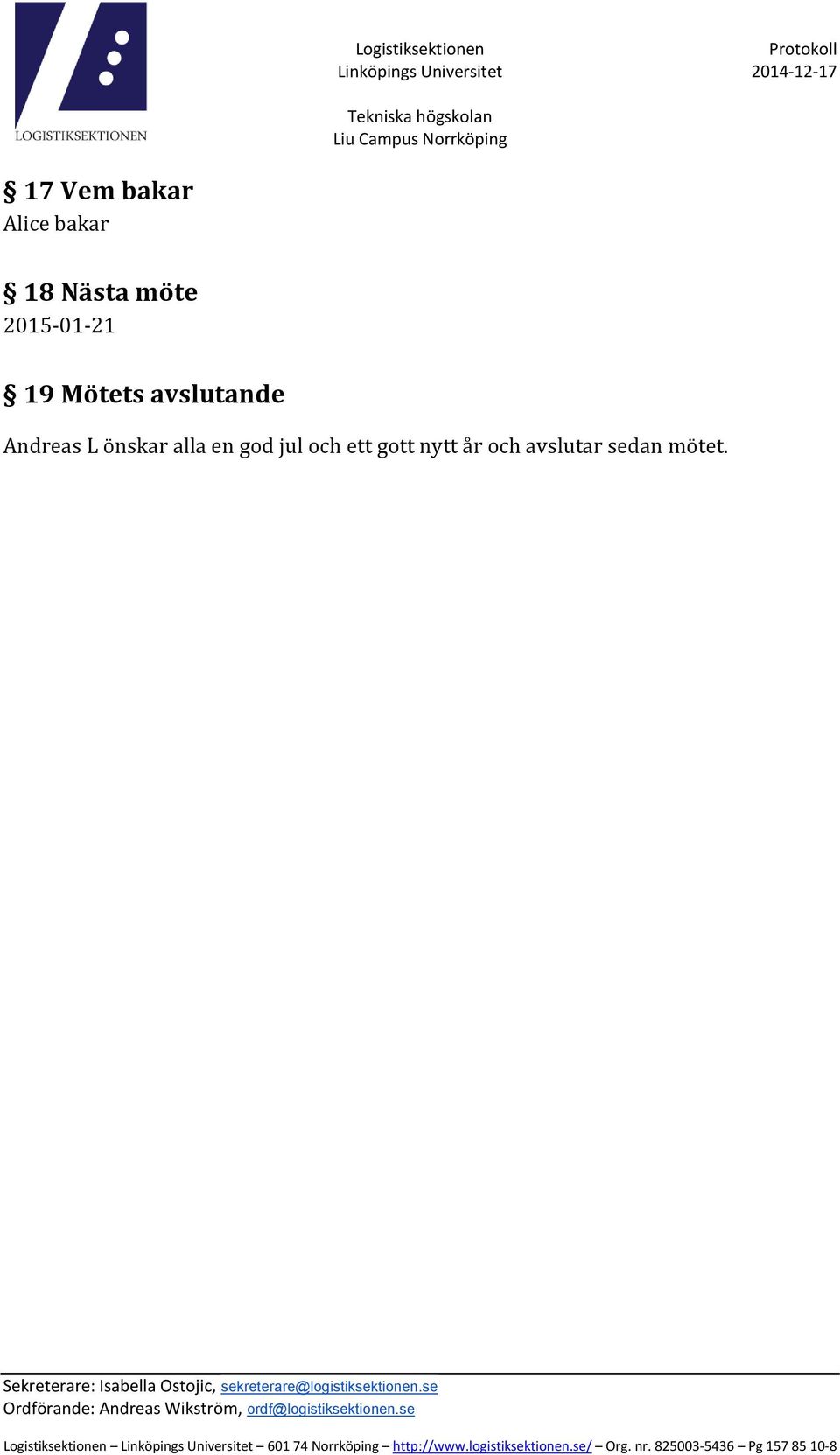 Andreas L önskar alla en god jul och