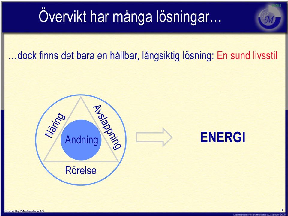 långsiktig lösning: En sund livsstil