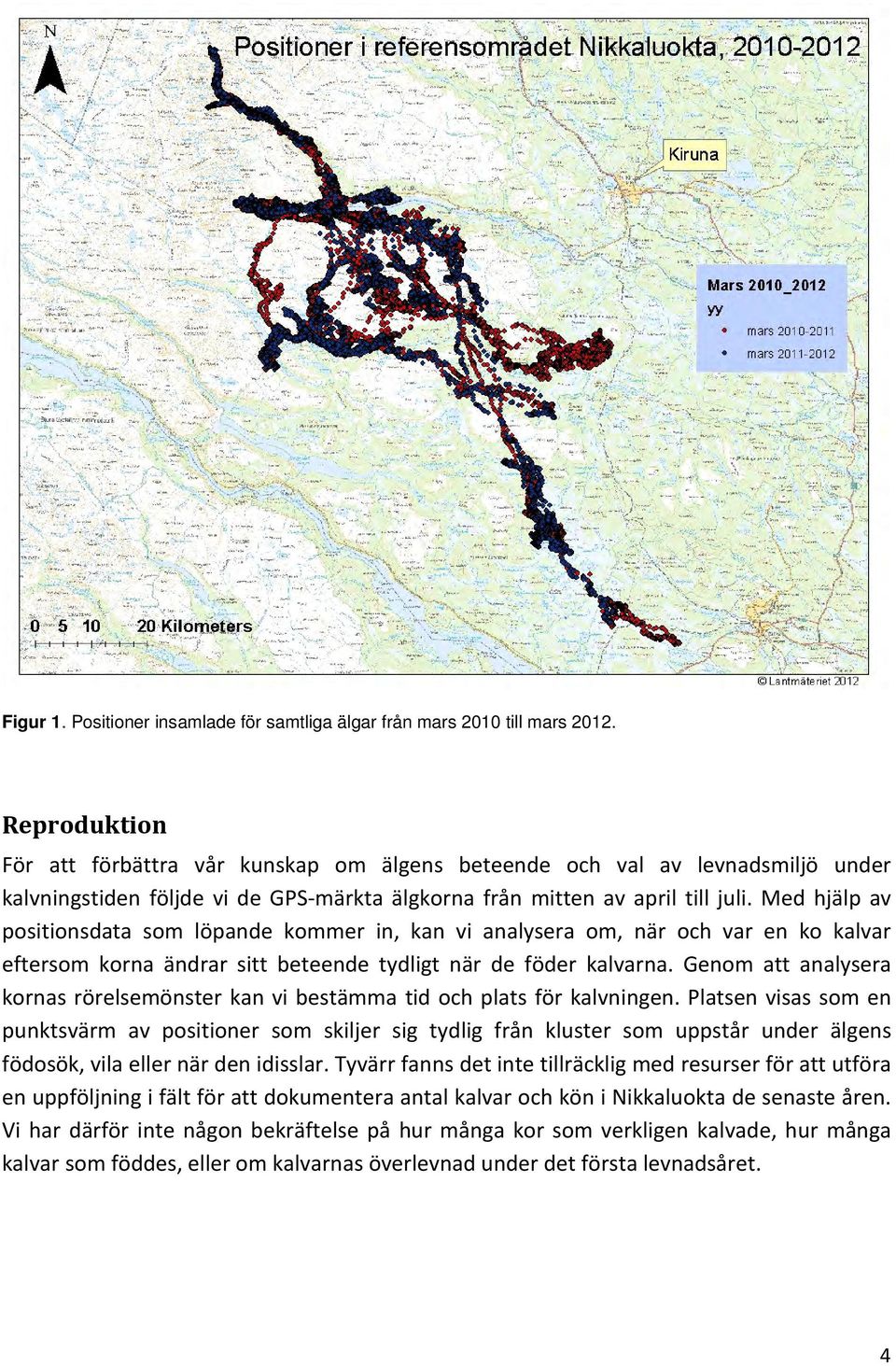 Med hjälp av positionsdata som löpande kommer in, kan vi analysera om, när och var en ko kalvar eftersom korna ändrar sitt beteende tydligt när de föder kalvarna.