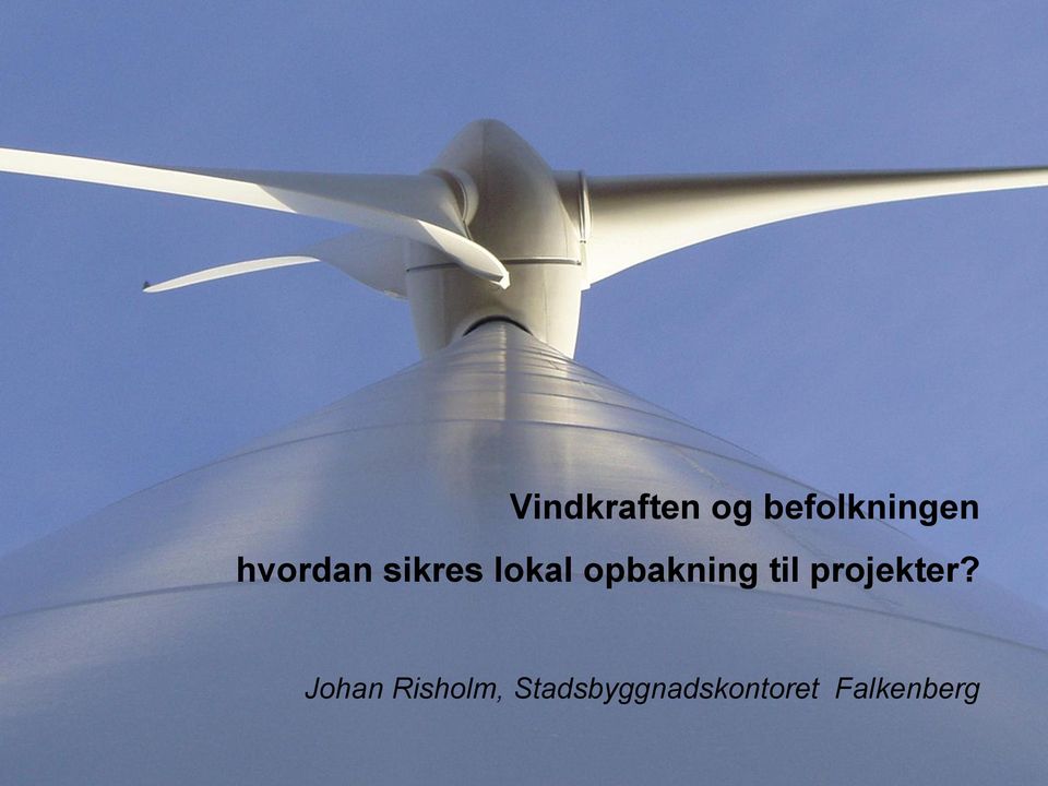 til projekter?