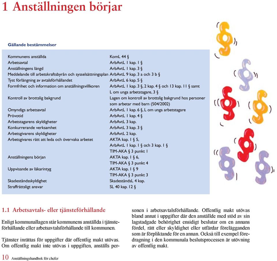 5 Formfrihet och information om anställningsvillkoren ArbAvtL 1 kap. 3, 2 kap. 4 och 13 kap.