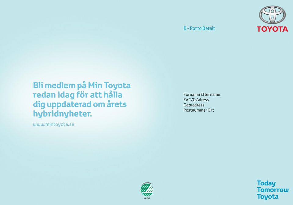 årets hybridnyheter. www.mintoyota.