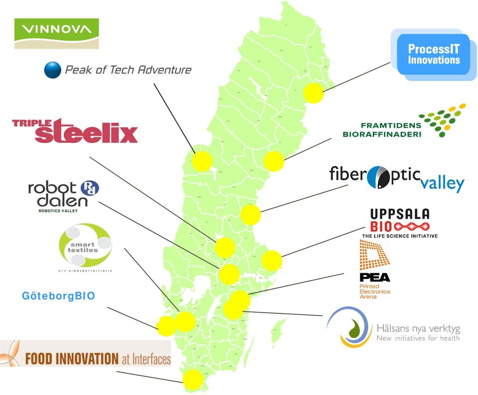 ROBOTICS VALLEY Ludvika Uppsala Fagersta Lidköping Västerås Eskilstuna Katrineholm Nyköping Stockholm Köping Örebro GöteborgBIO Skövde