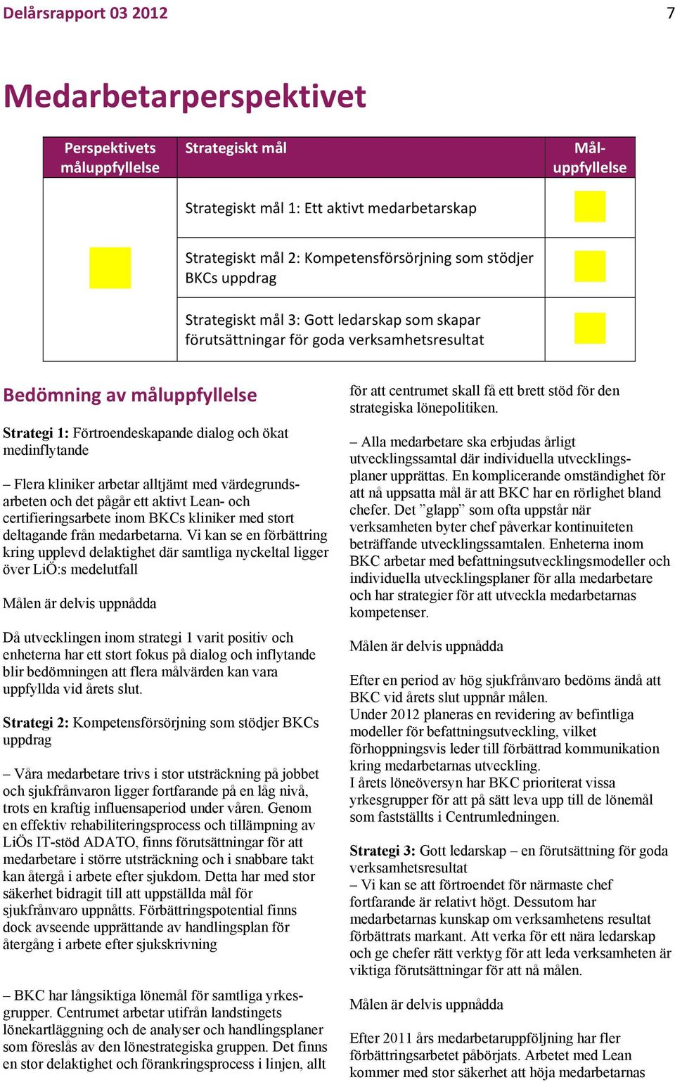 kliniker arbetar alltjämt med värdegrundsarbeten och det pågår ett aktivt Lean- och certifieringsarbete inom BKCs kliniker med stort deltagande från medarbetarna.