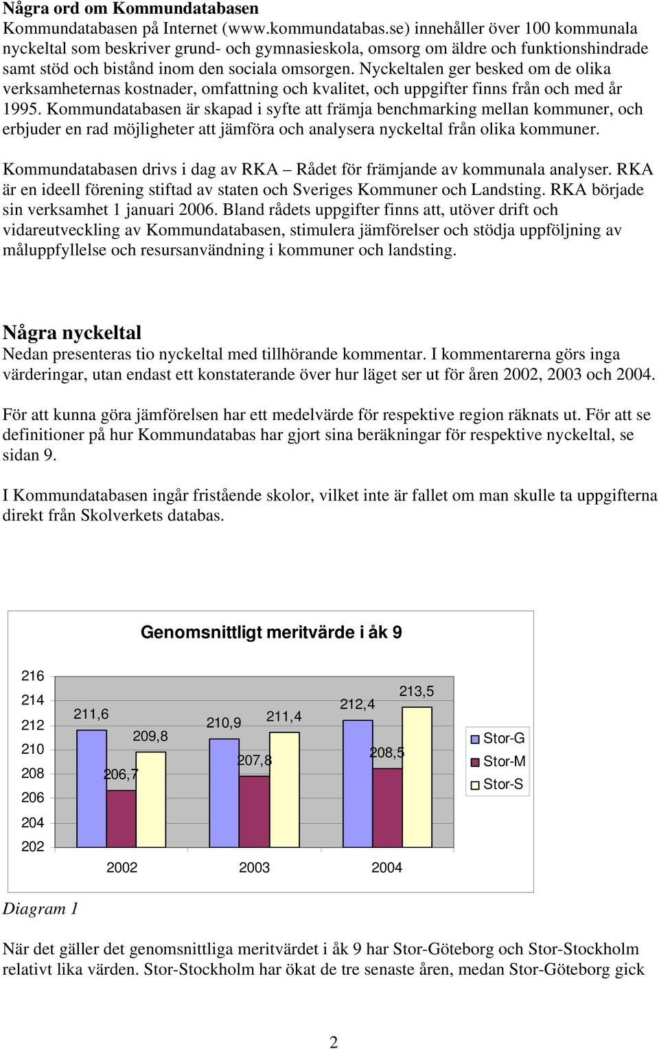 Nyckeltalen ger besked om de olika verksamheternas kostnader, omfattning och kvalitet, och uppgifter finns från och med år 1995.