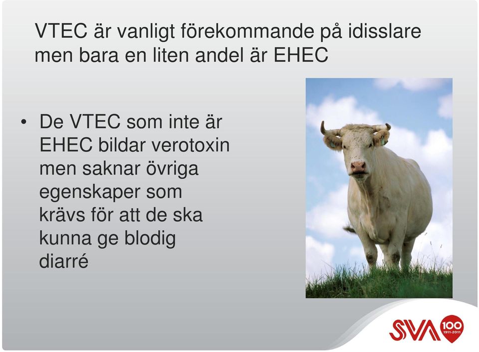 EHEC bildar verotoxin men saknar övriga