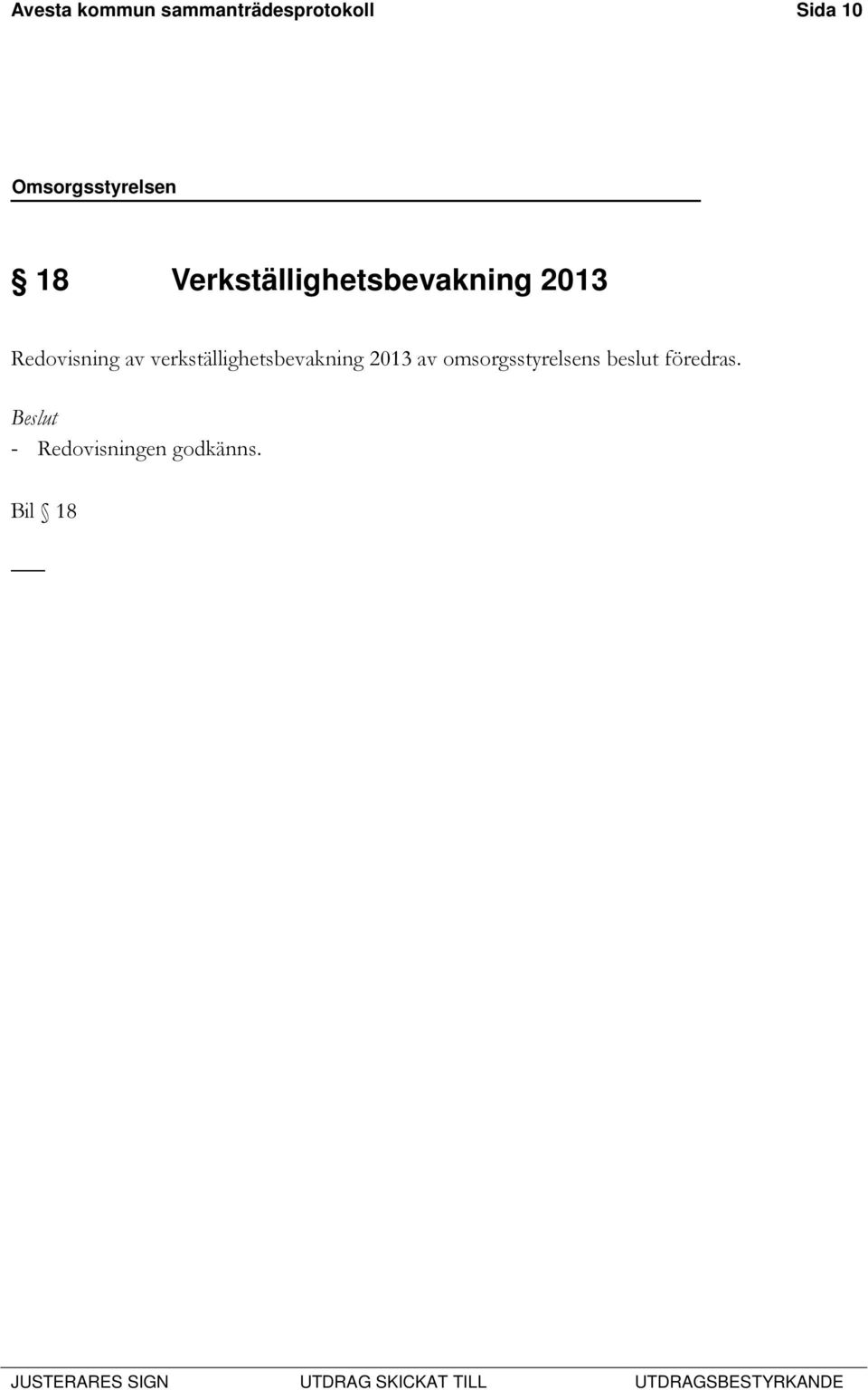 verkställighetsbevakning 2013 av