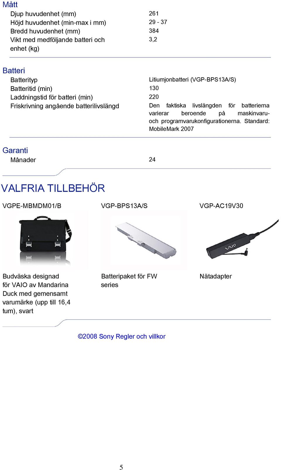 batterierna varierar beroende på maskinvaruoch programvarukonfigurationerna.