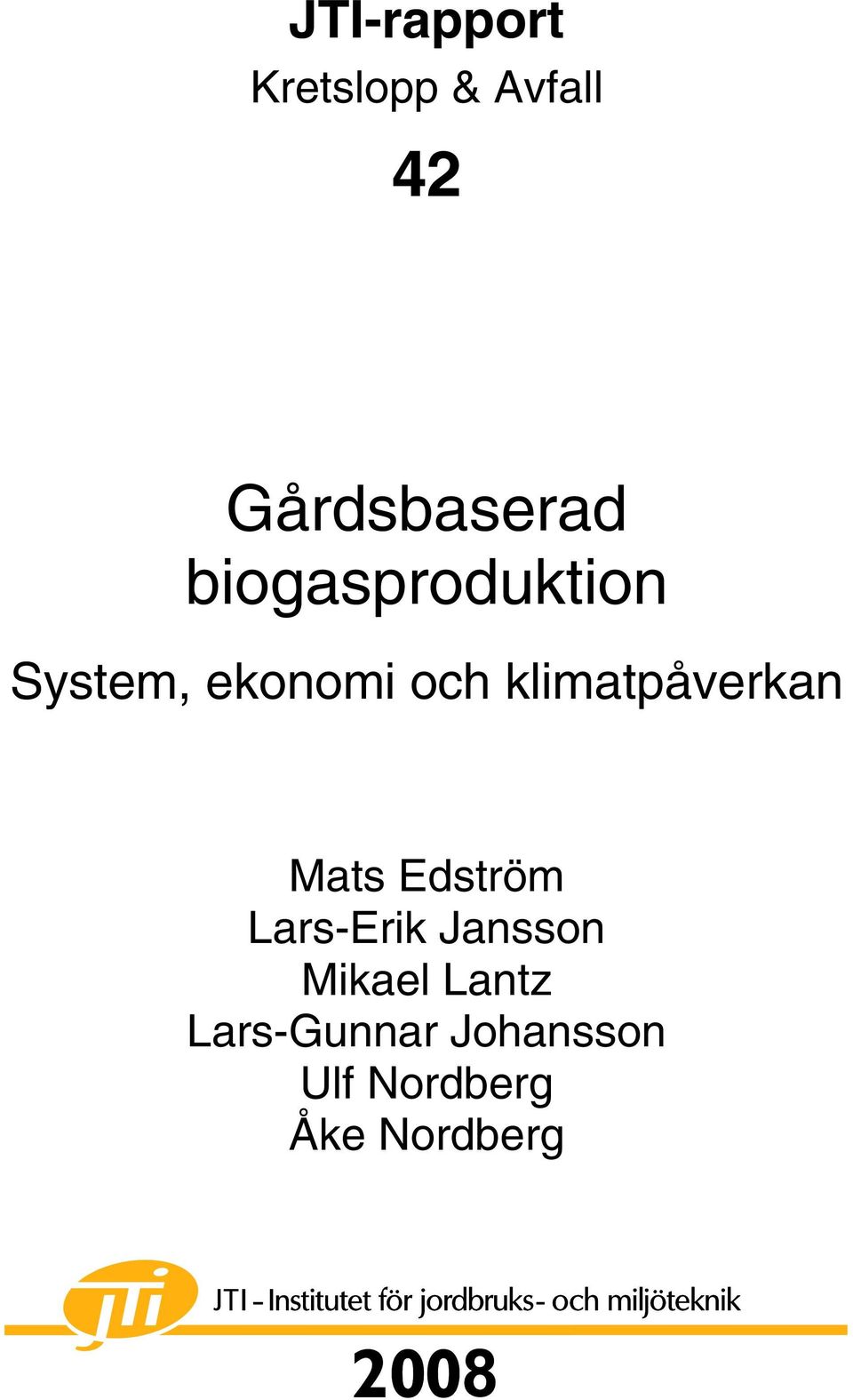 klimatpåverkan Mats Edström Lars-Erik Jansson