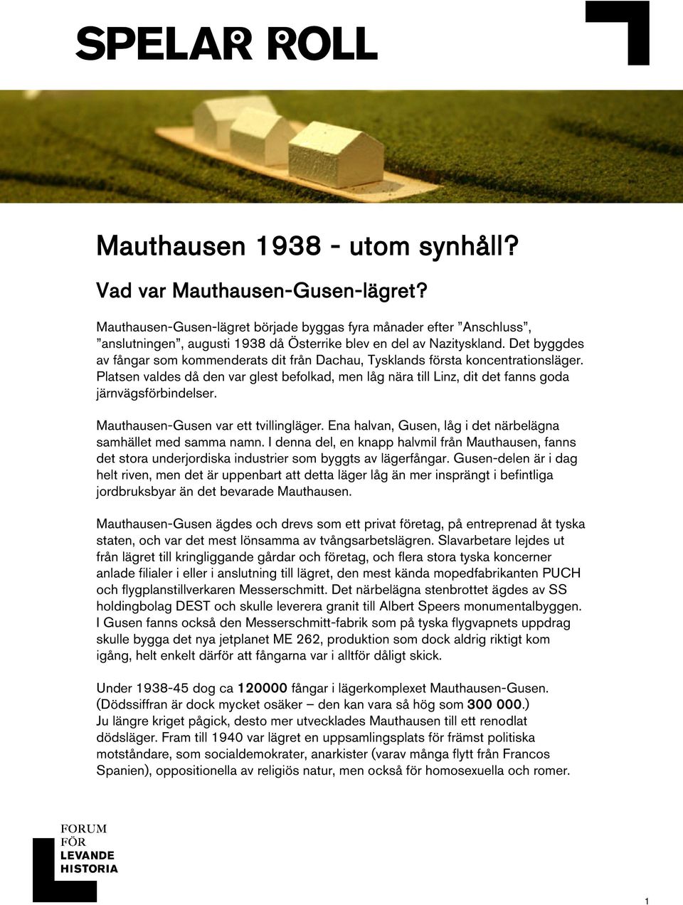 Det byggdes av fångar som kommenderats dit från Dachau, Tysklands första koncentrationsläger. Platsen valdes då den var glest befolkad, men låg nära till Linz, dit det fanns goda järnvägsförbindelser.