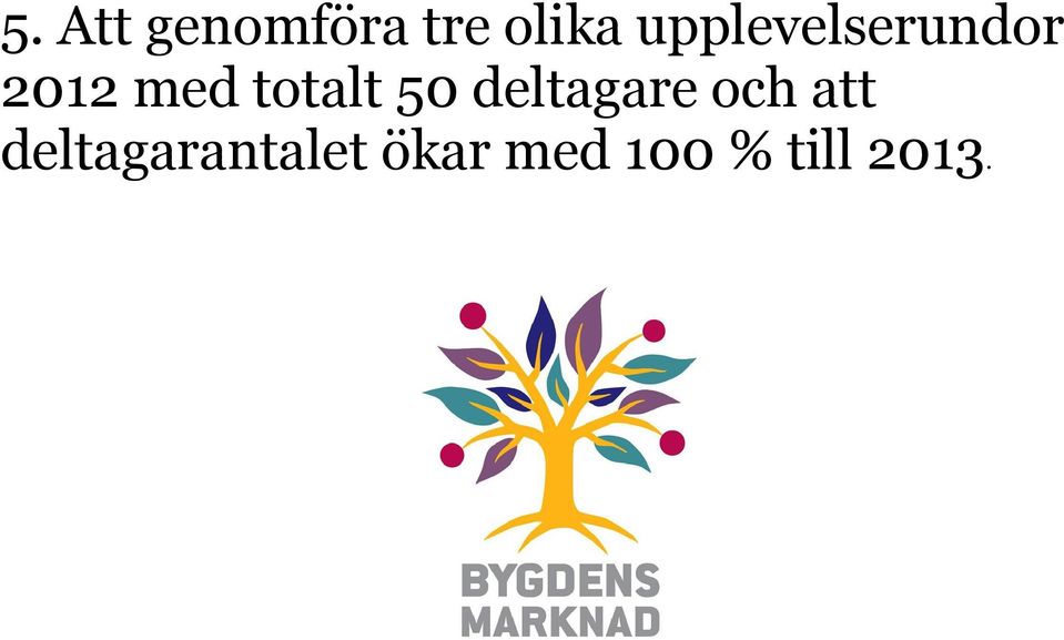 totalt 50 deltagare och att