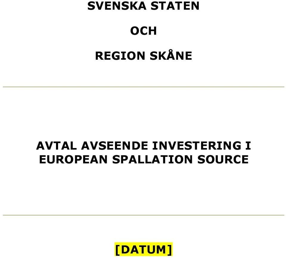 AVSEENDE INVESTERING I