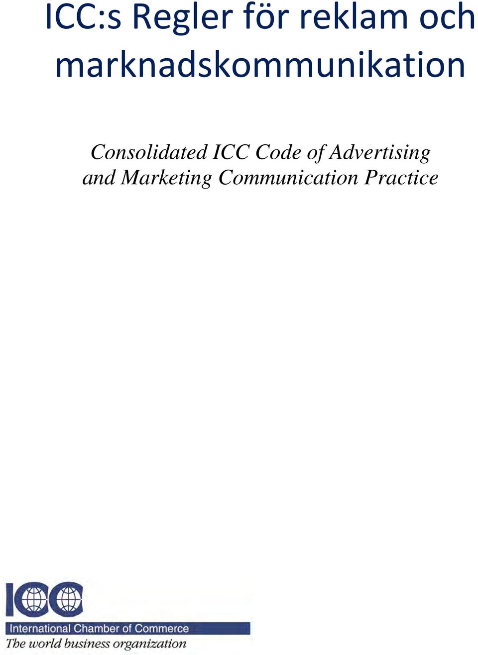 Consolidated ICC Code of