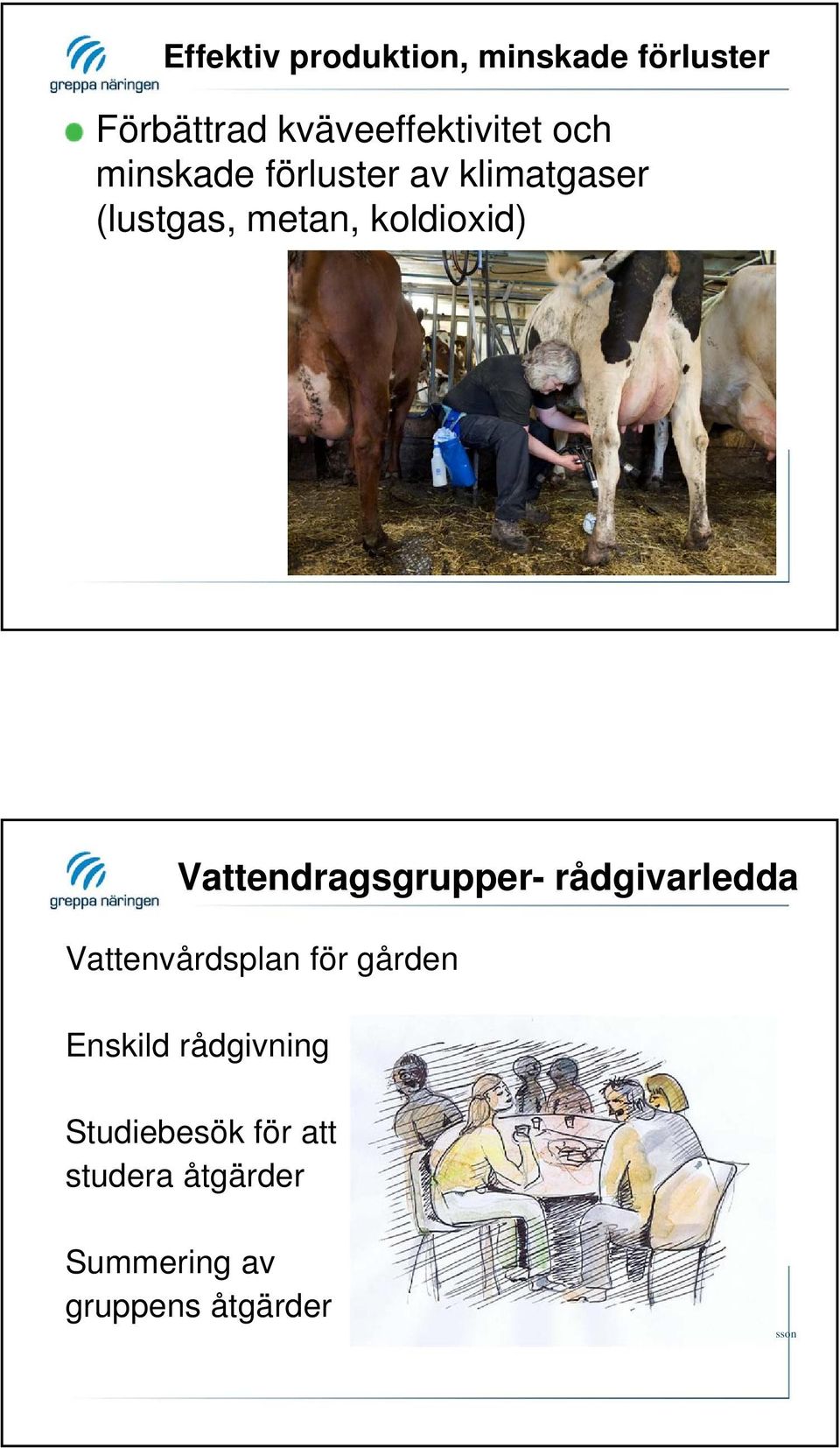 Vattendragsgrupper- rådgivarledda Vattenvårdsplan för gården Enskild