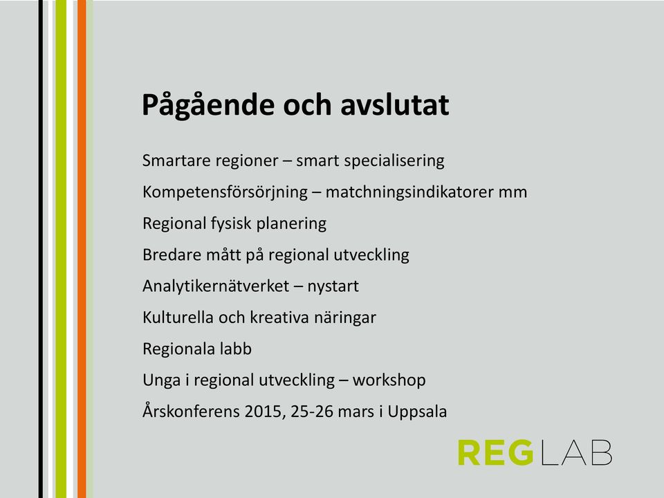 mått på regional utveckling Analytikernätverket nystart Kulturella och kreativa