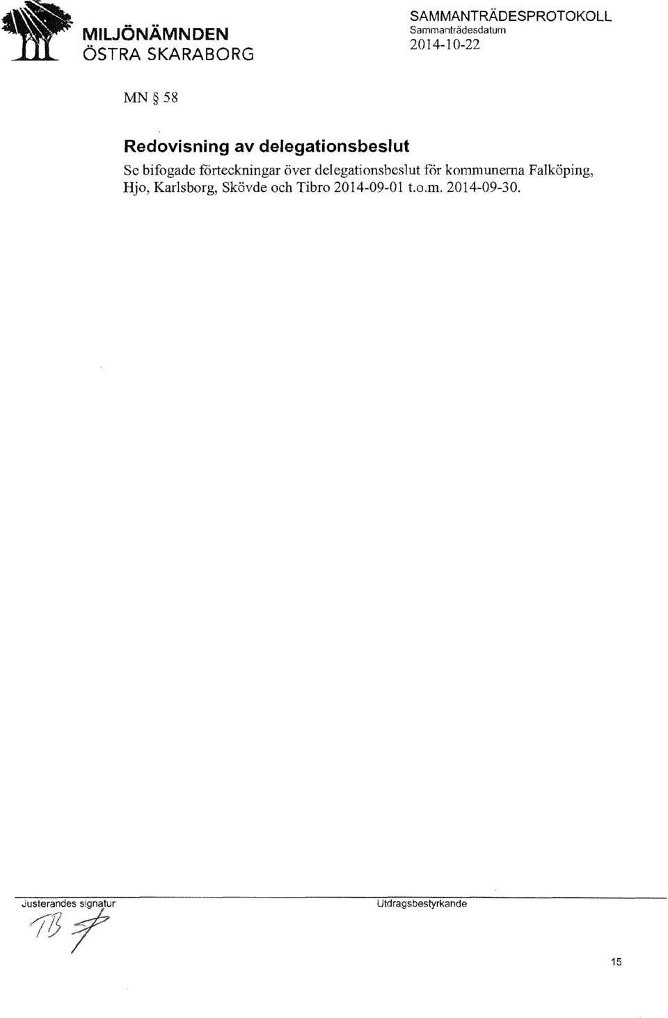 delegationsbeslut for kommunerna Falköping,