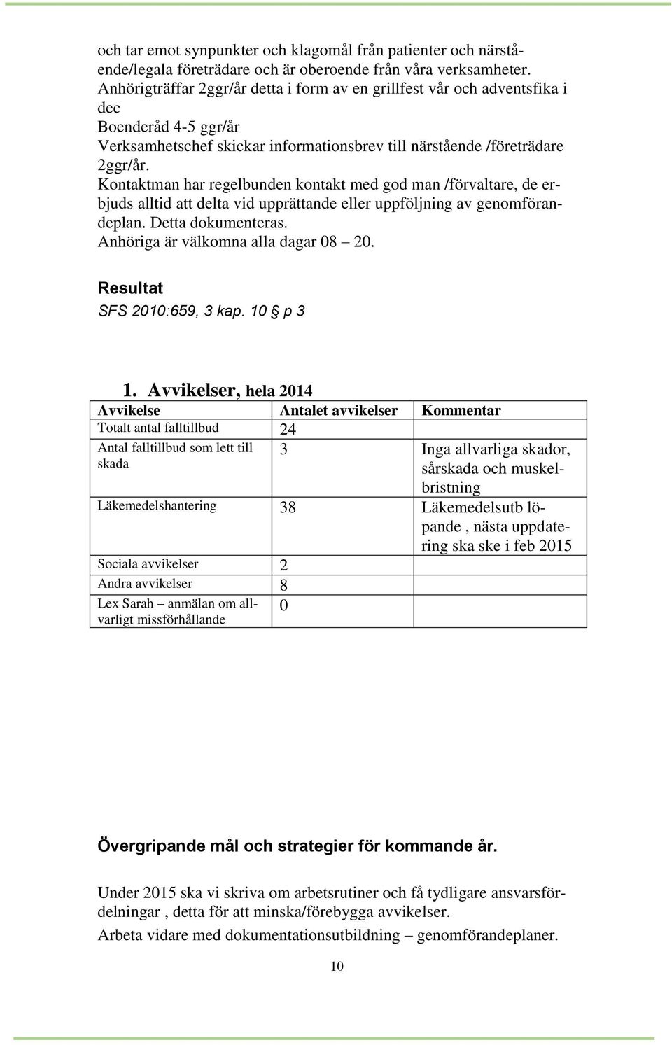 Kontaktman har regelbunden kontakt med god man /förvaltare, de erbjuds alltid att delta vid upprättande eller uppföljning av genomförandeplan. Detta dokumenteras.