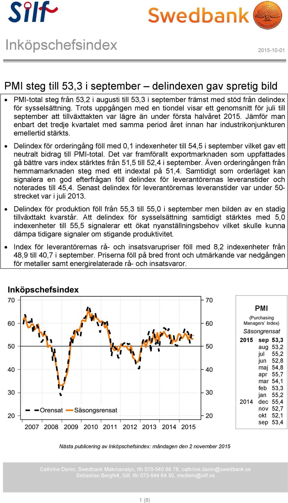 Jämför man enbart det tredje kvartalet med samma period året innan har industrikonjunkturen emellertid stärkts.