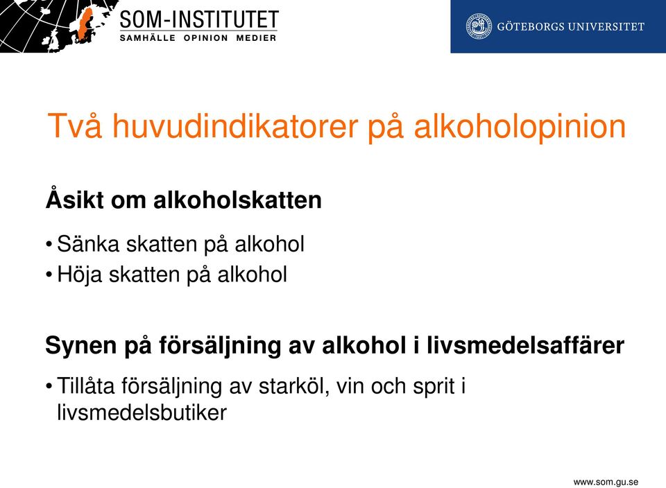 alkohol Synen på försäljning av alkohol i