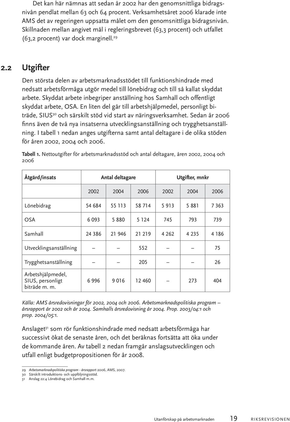 Skillnaden mellan angivet mål i regleringsbrevet (63,3 procent) och utfallet (63,2 procent) var dock marginell. 29 2.