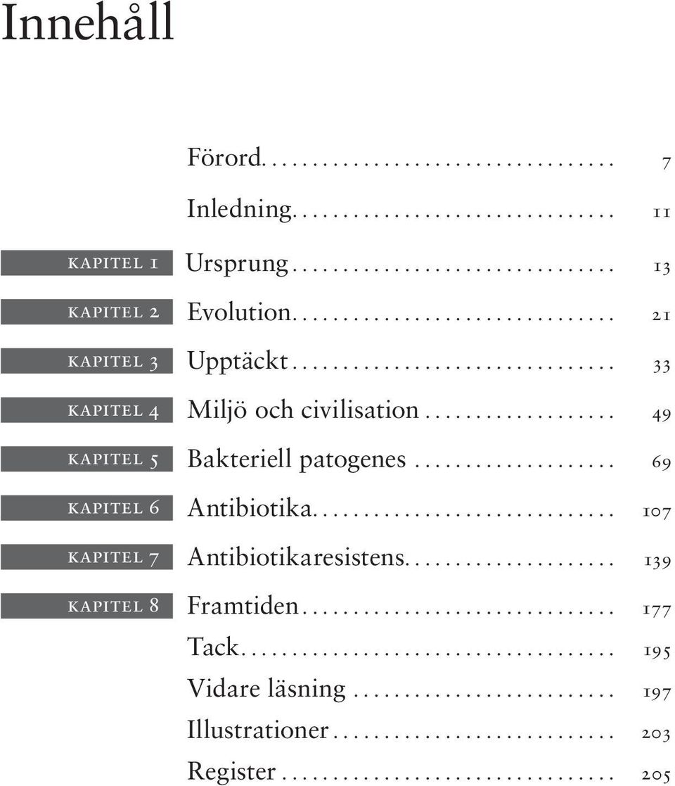 .. 49 kapitel 5 Bakteriell patogenes... 69 kapitel 6 Antibiotika.