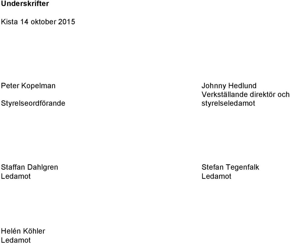 Verkställande direktör och styrelseledamot