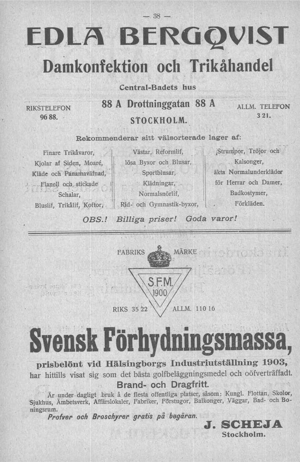 s, /' ~,: Schalar, Bluslif, Trikålif, )<oftor;, Västar, Ref~rmiif, lösa..byxor oc~ Blusar, Sportblusar. Klädningar;: " N ormalsnörlif',.
