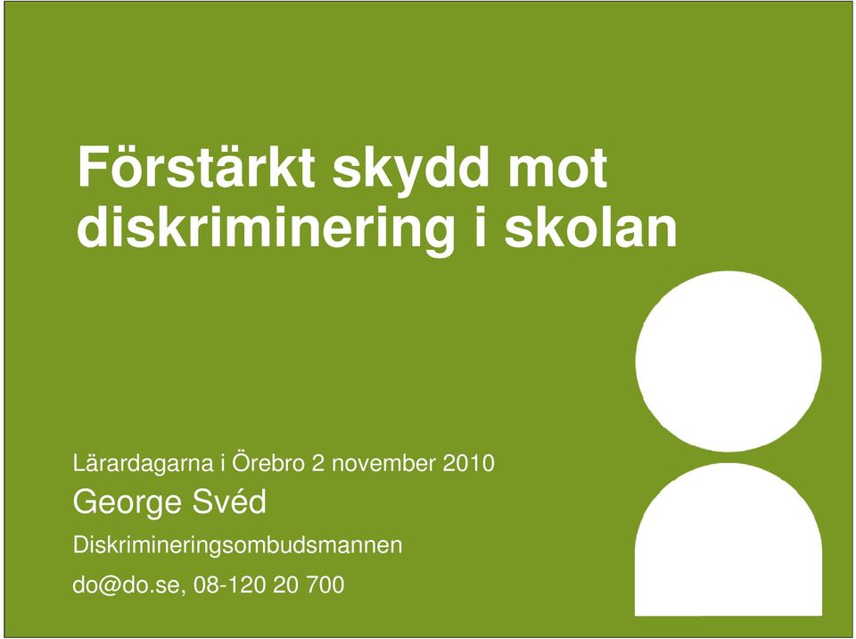 november 2010 George Svéd