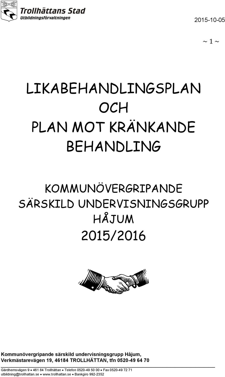 KOMMUNÖVERGRIPANDE SÄRSKILD