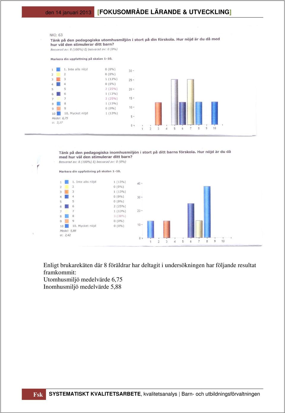 resultat framkommit: Utomhusmiljö