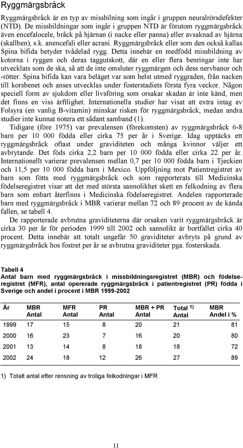 Ryggmärgsbråck eller som den också kallas Spina bifida betyder tvådelad rygg.