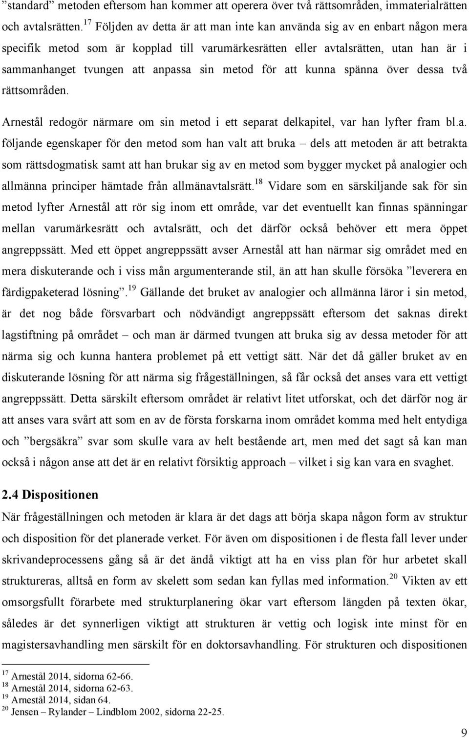 metod för at