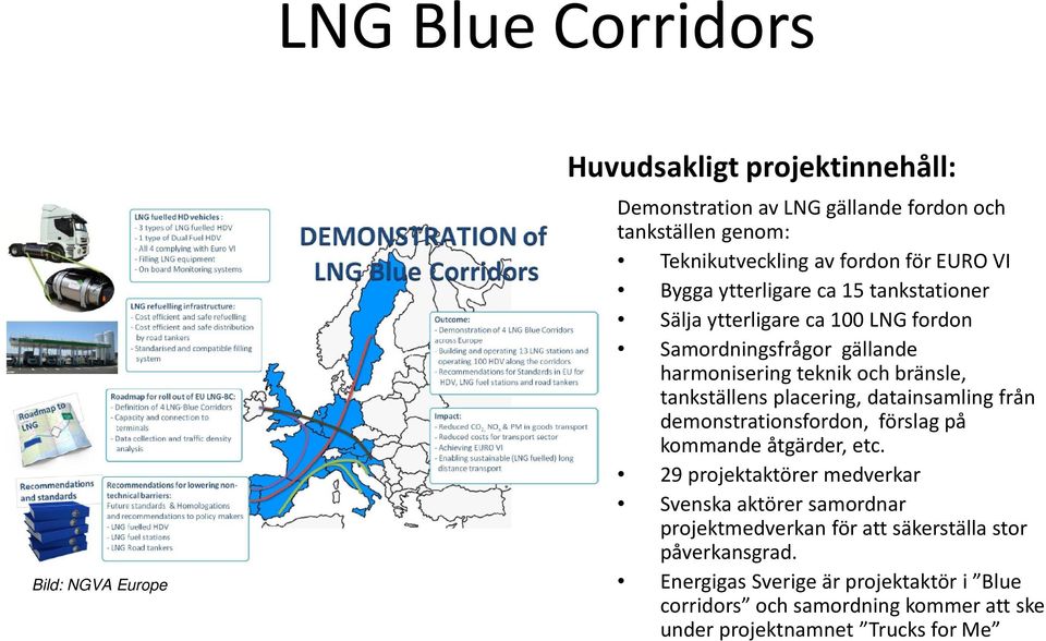 placering, datainsamling från demonstrationsfordon, förslag på kommande åtgärder, etc.