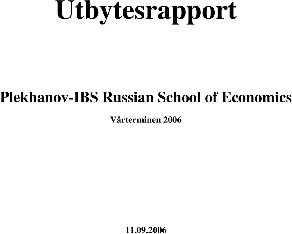 Russian School of