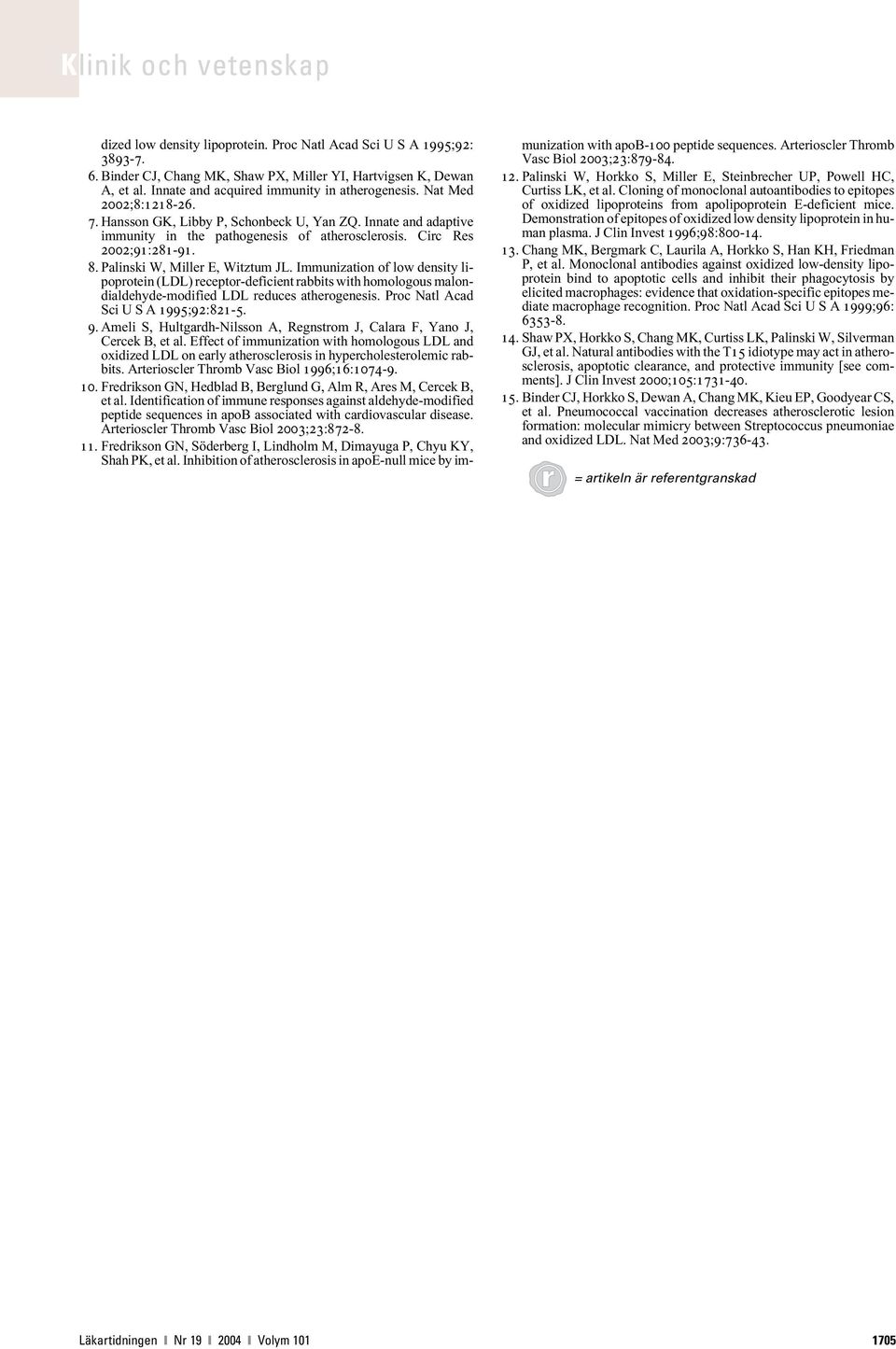 Immunization of low density lipoprotein (LDL) receptor-deficient rabbits with homologous malondialdehyde-modified LDL reduces atherogenesis. Proc Natl Acad Sci U S A 1995;92:821-5. 9.